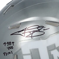 Johnny Manziel Texas A&M Aggies Autographed Riddell Flash Speed Mini Helmet with "9989 YDS 93 TDS" & "Texas A&M HOF" Inscriptions