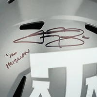 Réplique du casque Riddell Flash Speed autographié par Johnny Manziel des Texas A&M Aggies avec inscription « 12 Heisman »