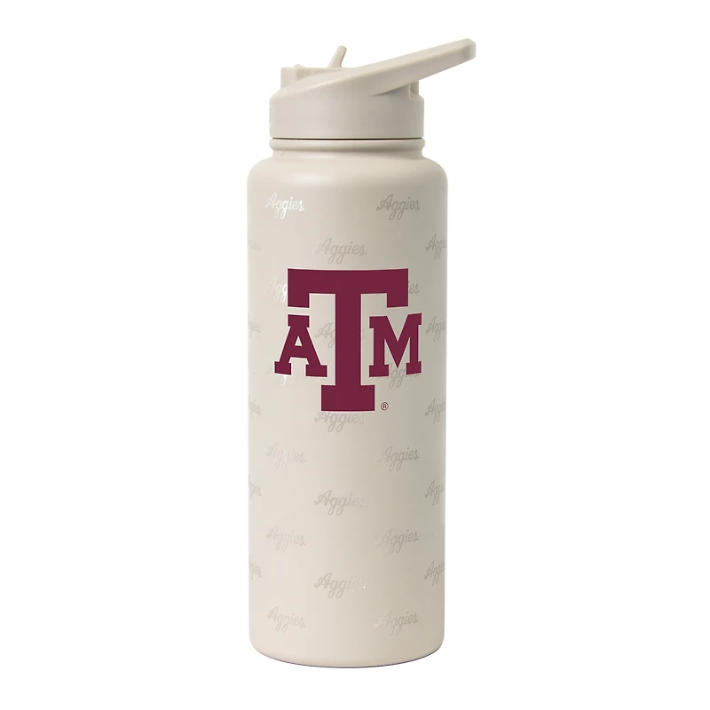 Bouteille isotherme Logo Brands Texas A&M Aggies 34 oz Sand Ghost Quencher