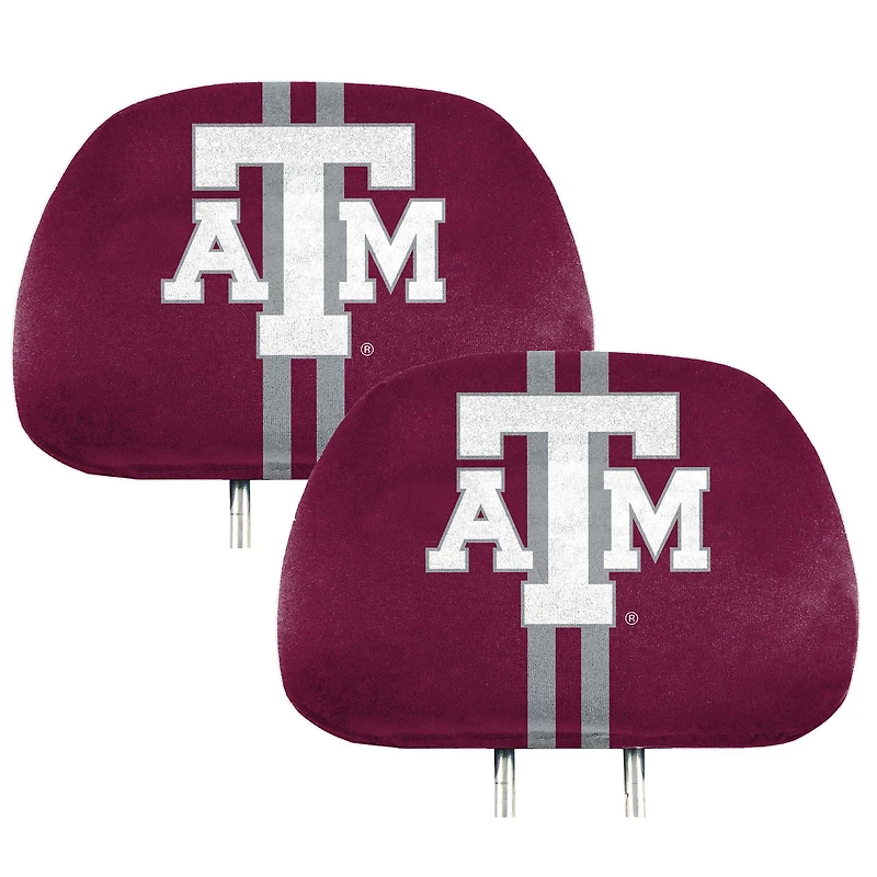 Housses d'appuie-tête imprimées Logo Brands Texas A&M Aggies (lot de deux)