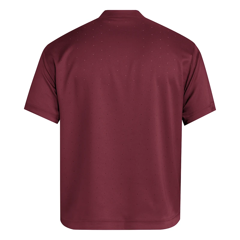 Men's adidas  Maroon Texas A&M Aggies Dugout Coaches Adizero Notch Neck Pullover Top