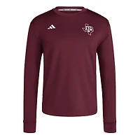 Men's adidas  Maroon Texas A&M Aggies Dugout Pullover Sweatshirt