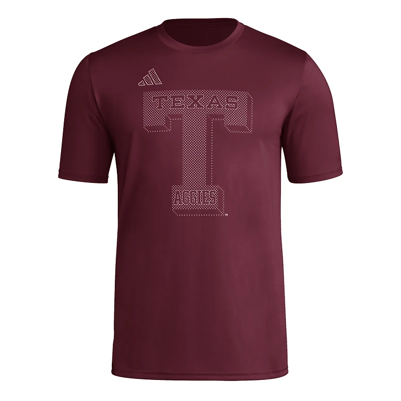 Men's adidas  Maroon Texas A&M Aggies Locker Local Impression AEROREADY T-Shirt