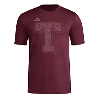Men's adidas  Maroon Texas A&M Aggies Locker Local Impression AEROREADY T-Shirt