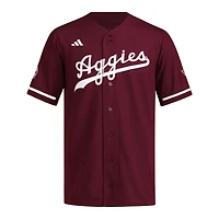 Men's adidas  Maroon Texas A&M Aggies Reversible Retro Full-Button Baseball Jersey