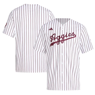 Men's adidas White Texas A&M Aggies Replica Baseball Jersey