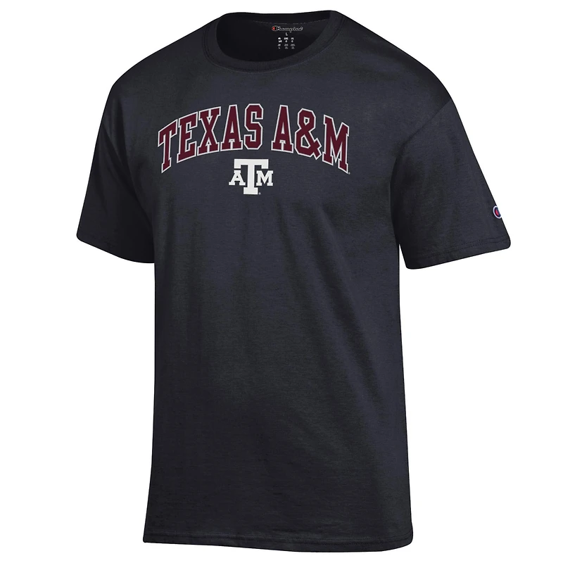 T-shirt noir à logo arqué Texas A&M Aggies pour homme