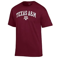 Men's Champion  Maroon Texas A&M Aggies Arched Logo T-Shirt