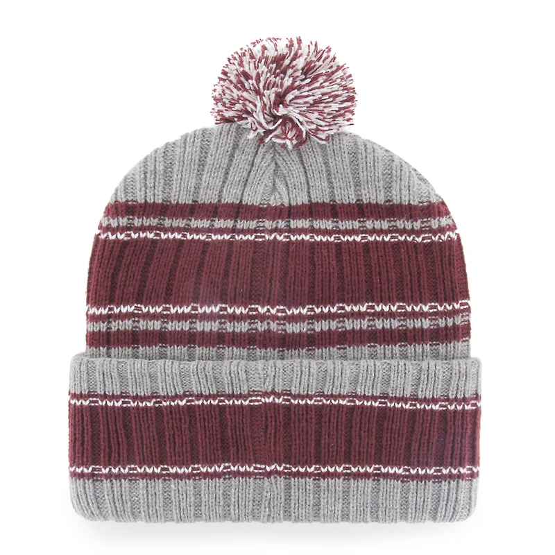 Men's '47 Gray Texas A&M Aggies Rexford Cuffed Knit Hat with Pom