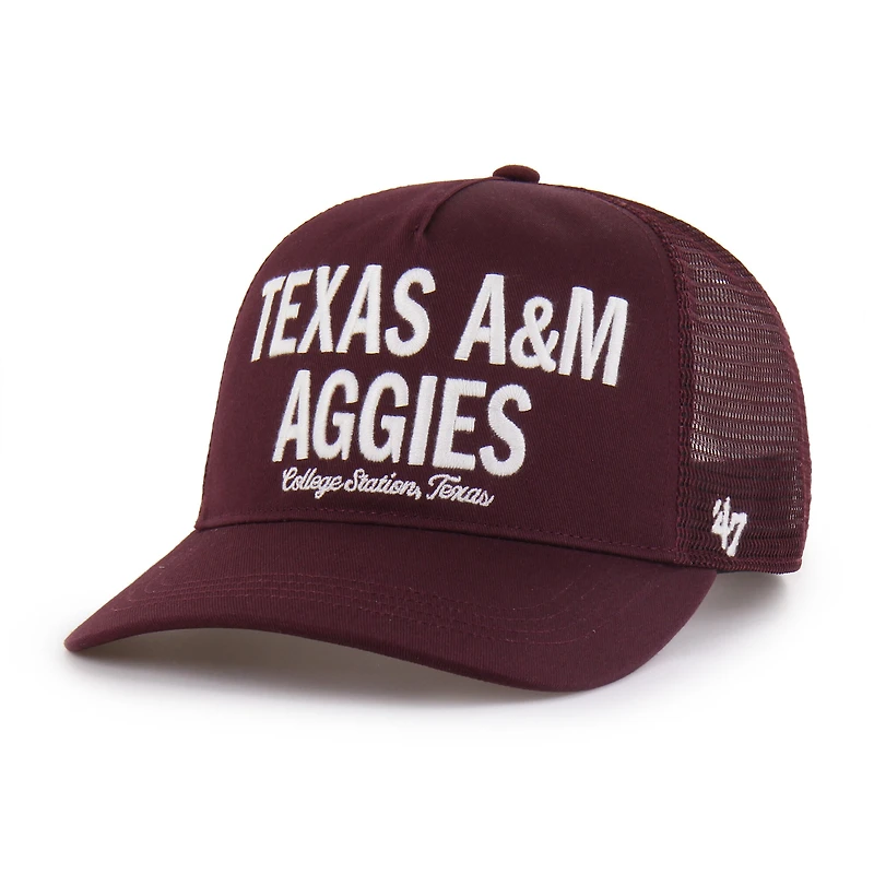 Casquette trucker ajustable contemporaine Texas A&M Aggies bordeaux « 47 » pour homme
