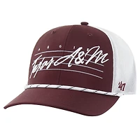 Casquette réglable '47 Maroon Texas A&M Aggies Downburst Trucker pour hommes