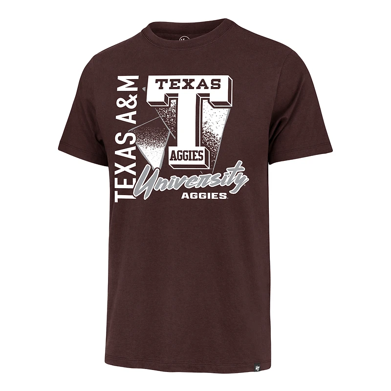 T-shirt Franklin pour homme, couleur bordeaux, 1947, Texas A&M Aggies
