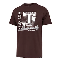 T-shirt Franklin pour homme, couleur bordeaux, 1947, Texas A&M Aggies