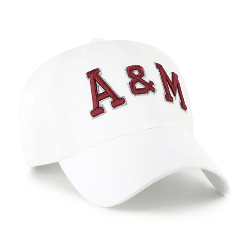 Men's '47 White Texas A&M Aggies Clean Up Adjustable Hat