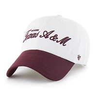 Men's '47 White Texas A&M Aggies Contemporary Basics Foundation Clean Up Adjustable Hat