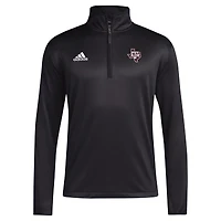 Men's adidas Maroon Texas A&M Aggies 2024 Coaches Sideline Quarter-Zip Top