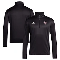 Men's adidas Maroon Texas A&M Aggies 2024 Coaches Sideline Quarter-Zip Top