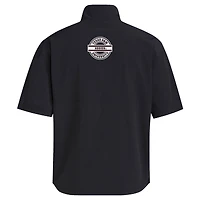 Veste d'entraînement à manches courtes et demi-zip adidas noire Texas A&M Aggies 2024 pour homme