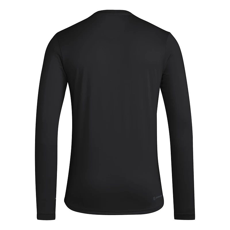 Men's adidas  Black Texas A&M Aggies Locker Practice Football Pre-Game Long Sleeve T-Shirt