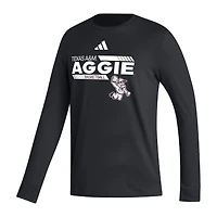 Men's adidas  Black Texas A&M Aggies Ol' Sarge Basketball Long Sleeve T-Shirt