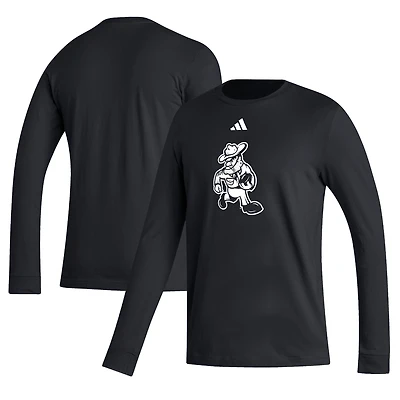 Men's adidas  Black Texas A&M Aggies Ol' Sarge Football Long Sleeve T-Shirt