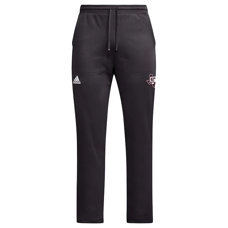 Men's adidas Black Texas A&M Aggies Open Hem AEROREADY Pants