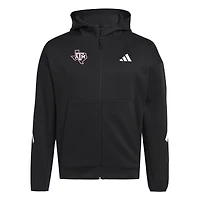 Men's adidas Black Texas A&M Aggies Z.N.E. Full-Zip Hoodie