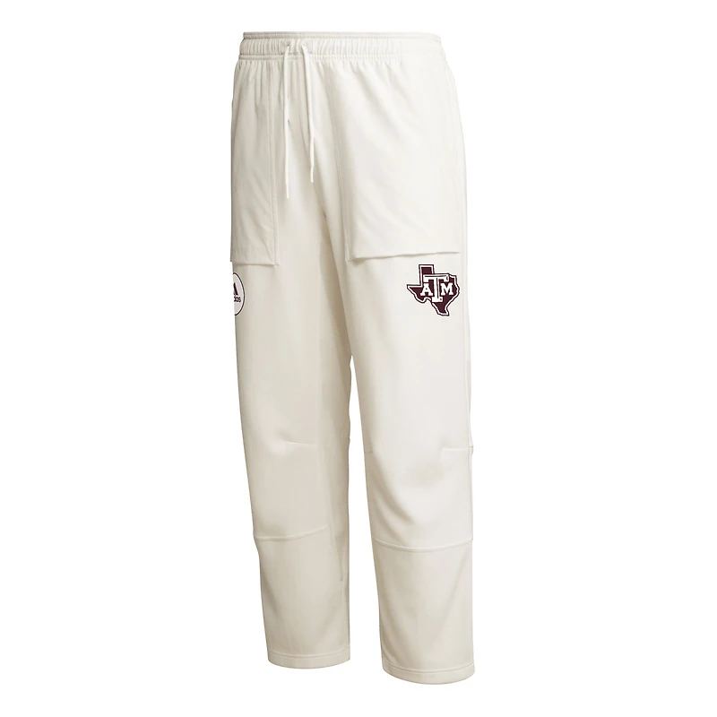 Pantalon adidas Texas A&M Aggies Zero Dye AEROREADY crème pour hommes