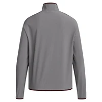 Veste demi-zipée adidas grise Texas A&M Aggies 2024 Coaches Sideline pour homme