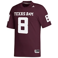 Maillot de footballeur adidas Le'Veon Moss Maroon Texas A&M Aggies NIL pour homme