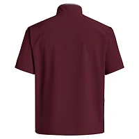 Veste à manches courtes et demi-zip adidas Maroon Texas A&M Aggies Coaches Sideline pour hommes