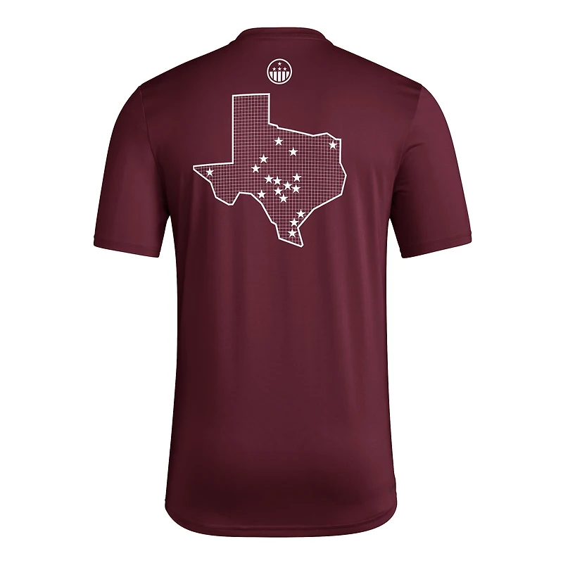 T-shirt d'avant-match adidas marron Texas A&M Aggies Honor & Support pour homme
