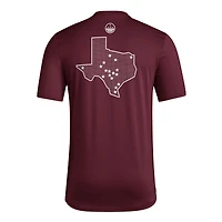 T-shirt d'avant-match adidas marron Texas A&M Aggies Honor & Support pour homme