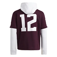 Men's adidas  Maroon Texas A&M Aggies Jersey Pullover Hoodie