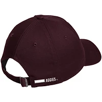 Casquette ajustable souple adidas marron Texas A&M Aggies pour homme