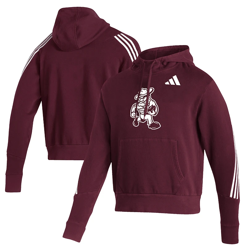 Sweat à capuche adidas bordeaux Texas A&M Aggies Ol' Sarge pour homme
