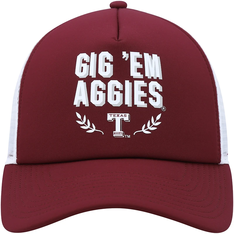 Men's adidas Maroon Texas A&M Aggies Phrase Foam Front Trucker Adjustable Hat