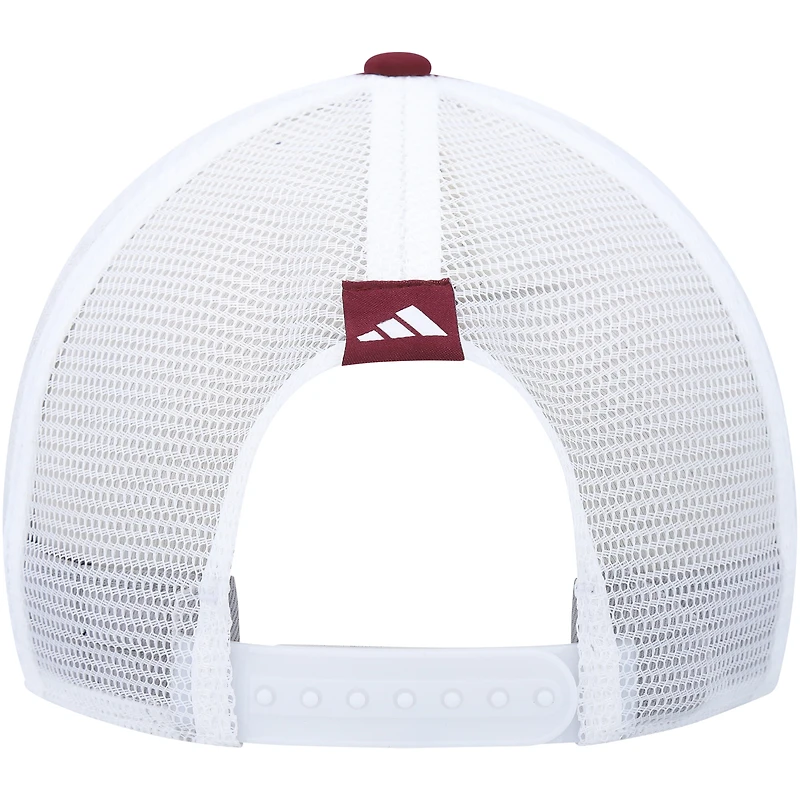 Men's adidas Maroon Texas A&M Aggies Phrase Foam Front Trucker Adjustable Hat