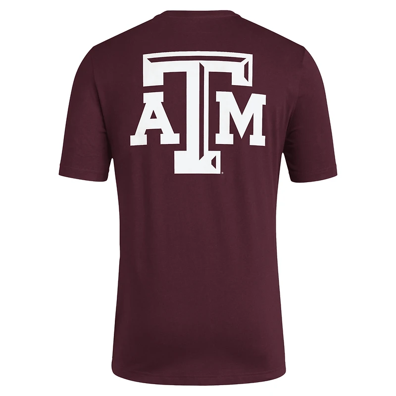 Men's adidas Maroon Texas A&M Aggies Reverse Retro Baseball 2 Hit T-Shirt
