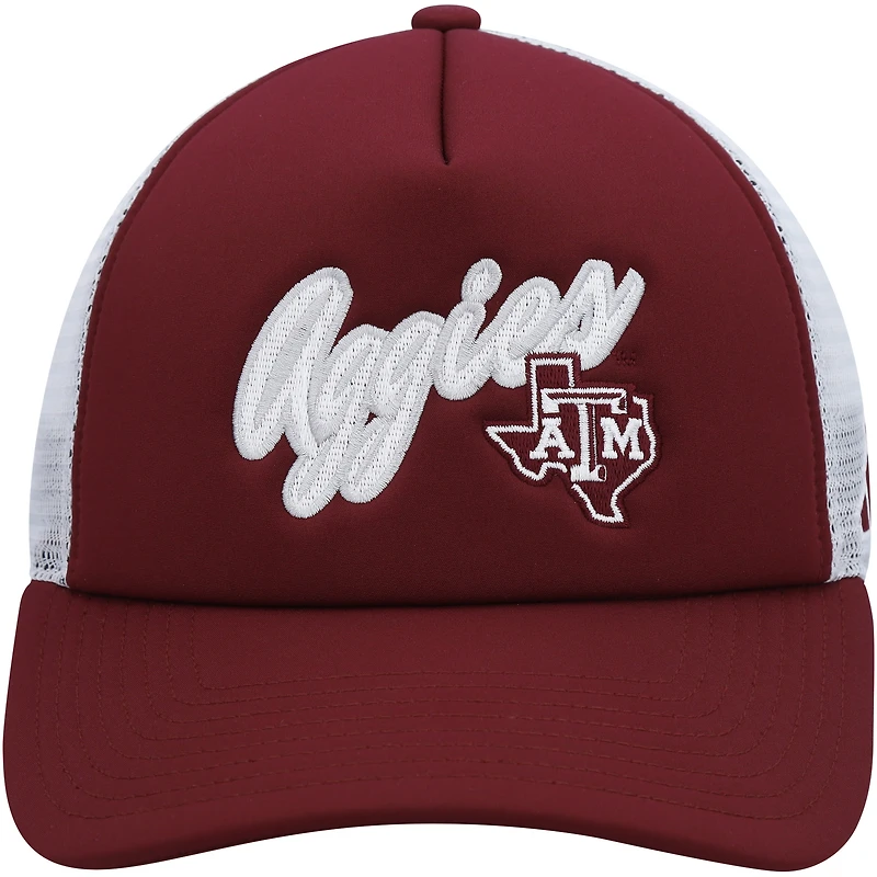 Men's adidas Maroon Texas A&M Aggies Script Trucker Snapback Hat