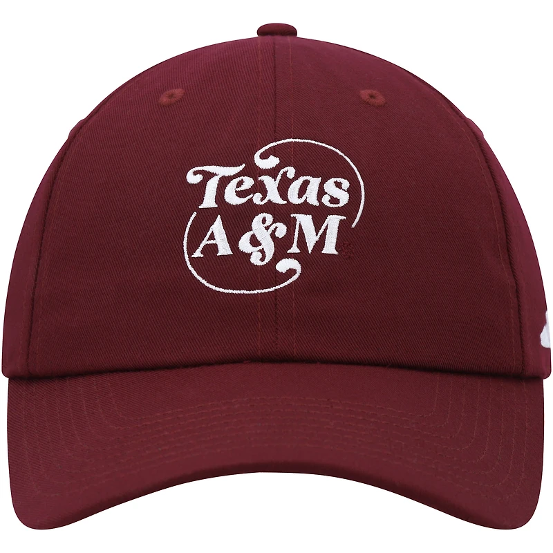 Casquette réglable ajustable adidas Texas A&M Aggies pour homme