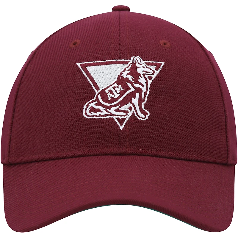 Casquette slouch flex adidas Vault bordeaux Texas A&M Aggies pour homme