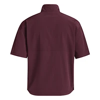 Pull à manches courtes tissé adidas Texas A&M Aggies marron pour homme