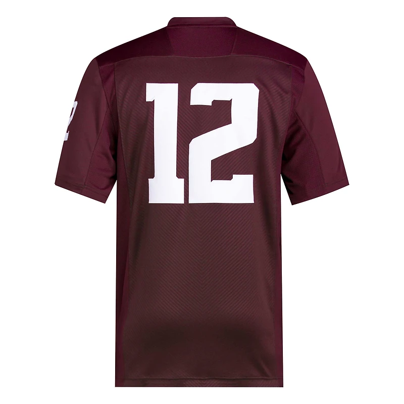 Men's adidas #12 Maroon Texas A&M Aggies Premier Football Jersey