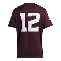 Maillot adidas n° 12 marron pour homme des Texas A&M Aggies Premier