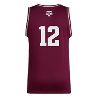 Men's adidas #12 Maroon Texas A&M Aggies Replica Swingman Jersey