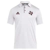 Men's adidas White Texas A&M Aggies 2024 Coaches AEROREADY Polo