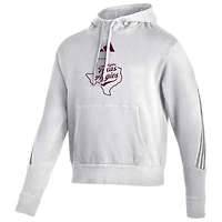 Men's adidas  White Texas A&M Aggies Fightin' Hoodie