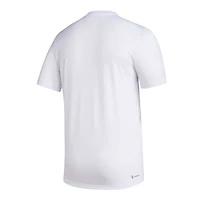 Men's adidas White Texas A&M Aggies Football Practice AEROREADY Pregame T-Shirt