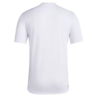 Men's adidas White Texas A&M Aggies Locker Football Pre-Game AEROREADY T-Shirt